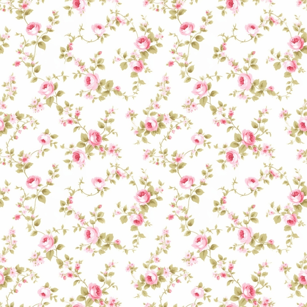 pink roses, floral pattern, cottage garden, repeating design, vintage style, romantic mood, soft pink, sage green, cream background, botanical motif, rose blooms, leafy vines, feminine aesthetic,, fabric panel, delicate flowers, garden theme, shabby chic, pastel colors, climbing roses