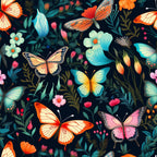Flutter Garden Pattern 10 Minky Fabric