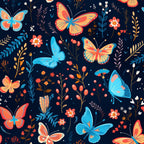 Flutter Garden Pattern 3 Minky Fabric
