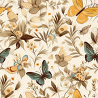 Flutter Garden Pattern 9 Minky Fabric