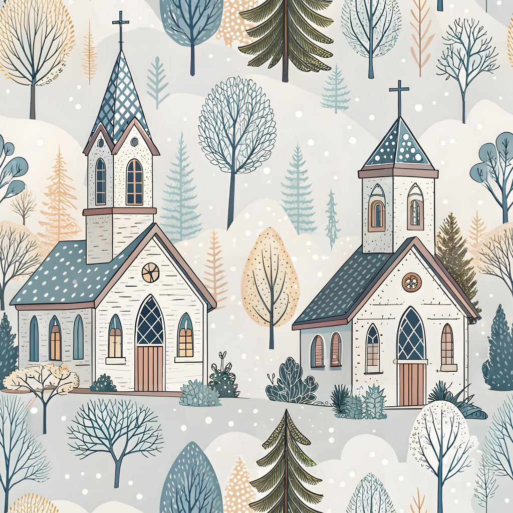 Floral Christian Faith Pattern 1 Minky Fabric