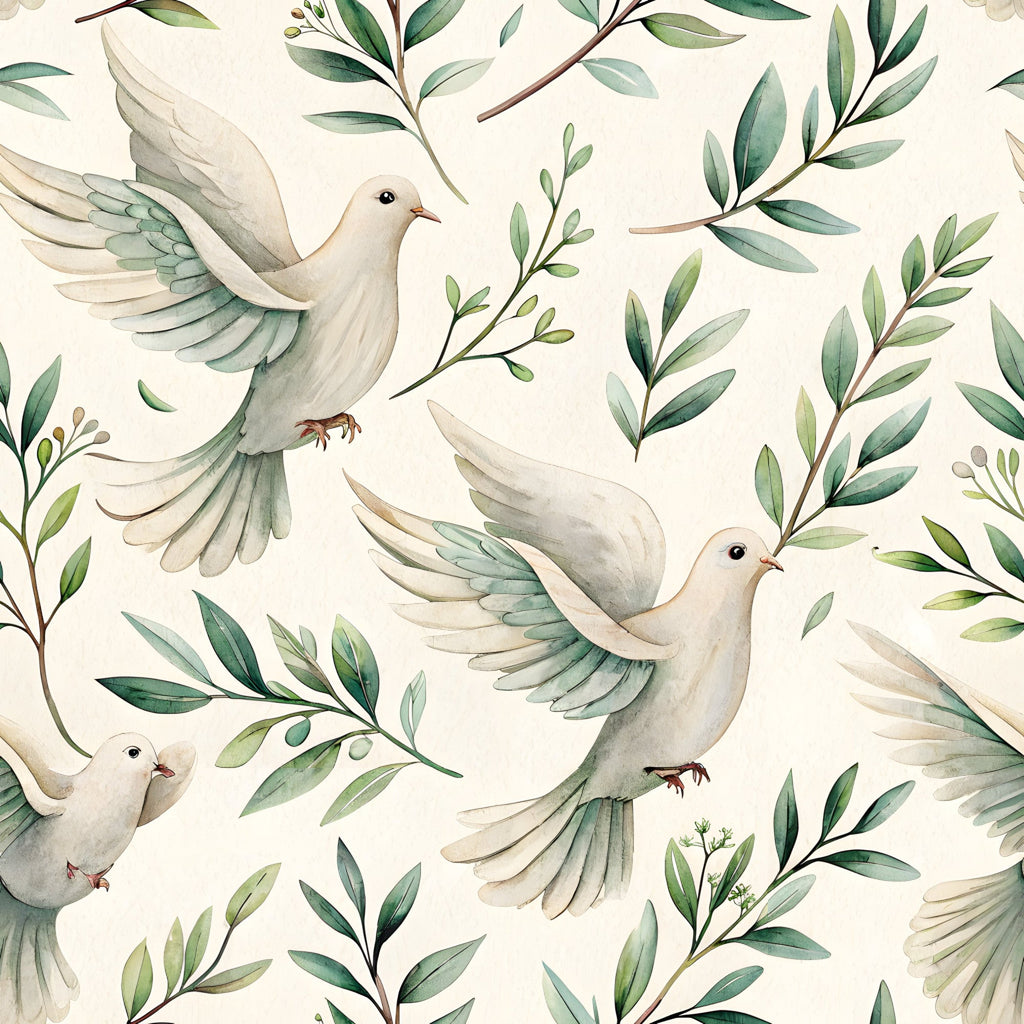 Floral Christian Faith Pattern 3 Minky Fabric