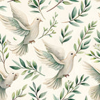 Floral Christian Faith Pattern 3 Minky Fabric