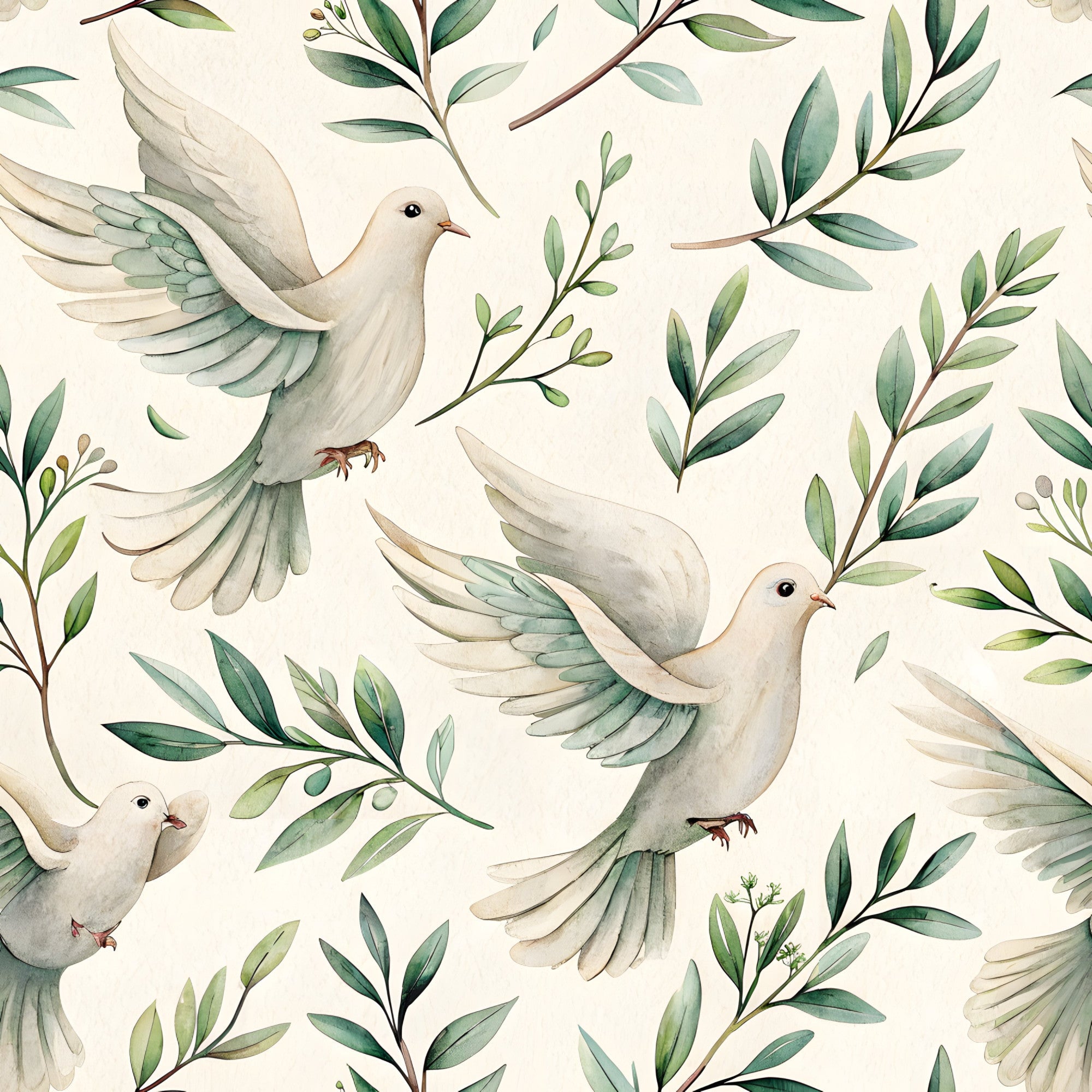 Floral Christian Faith Pattern 3 Quilting Cotton Fabric