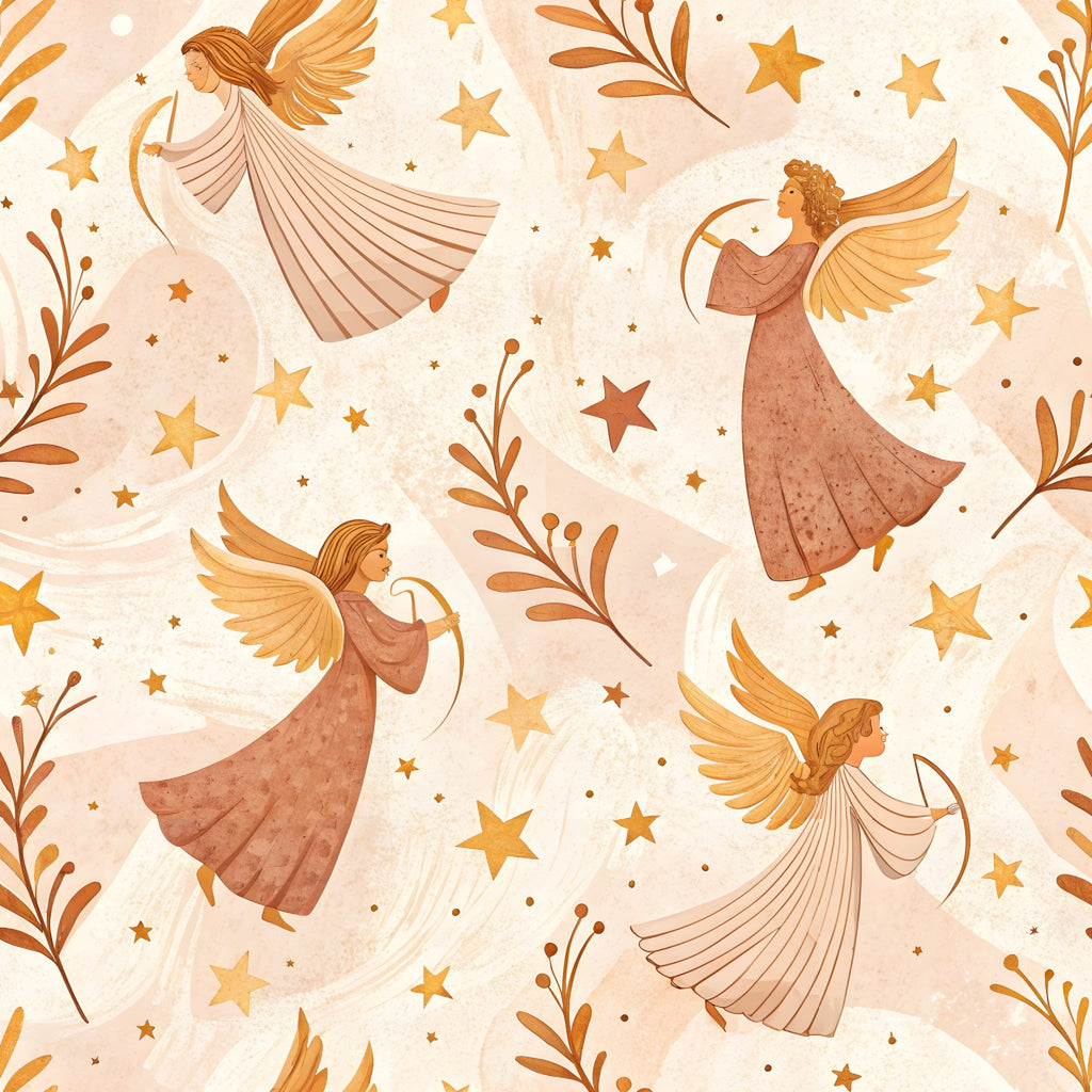 Floral Christian Faith Pattern 7 Minky Fabric
