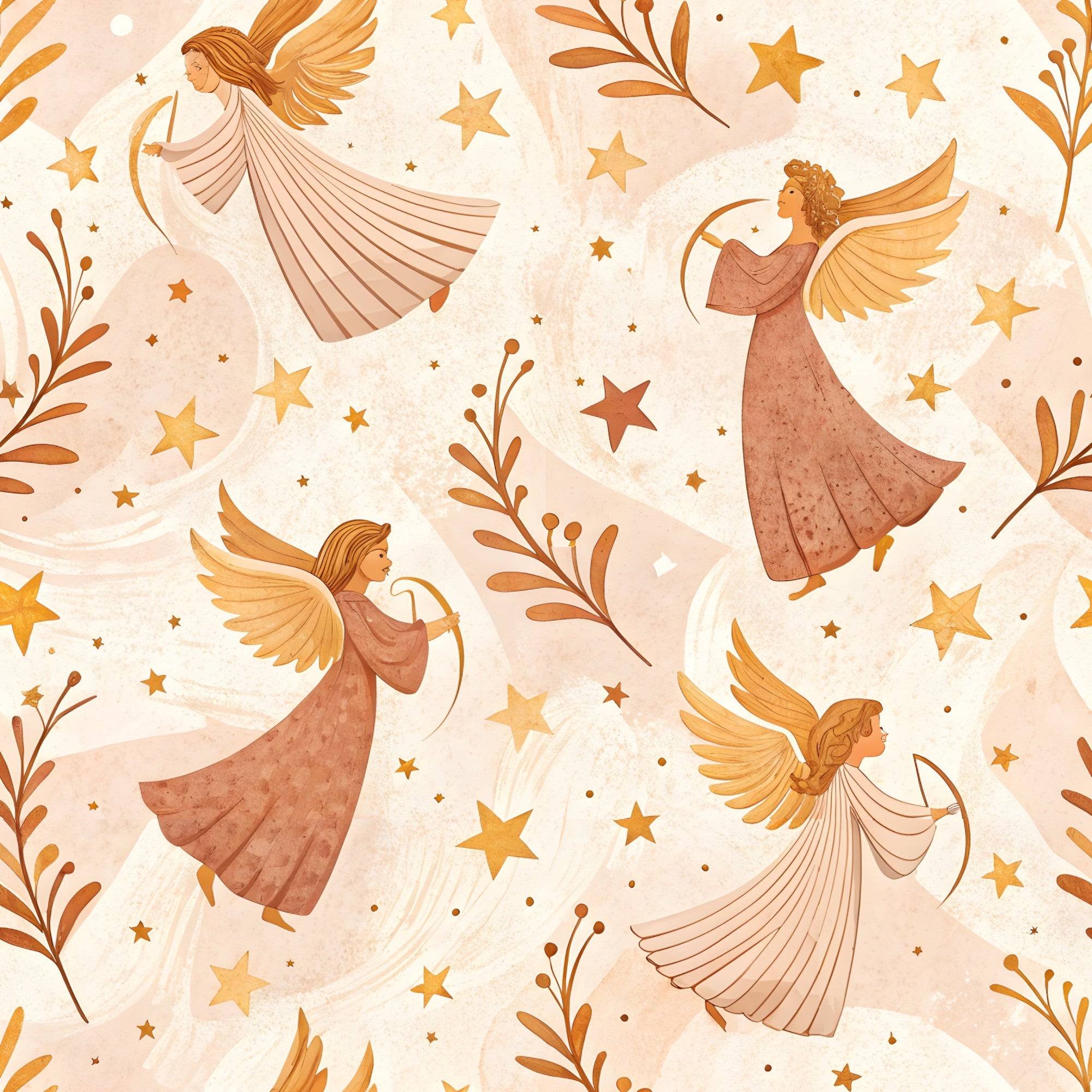 Floral Christian Faith Pattern 7 Quilting Cotton Fabric