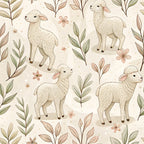 Floral Christian Faith Pattern 8 Minky Fabric