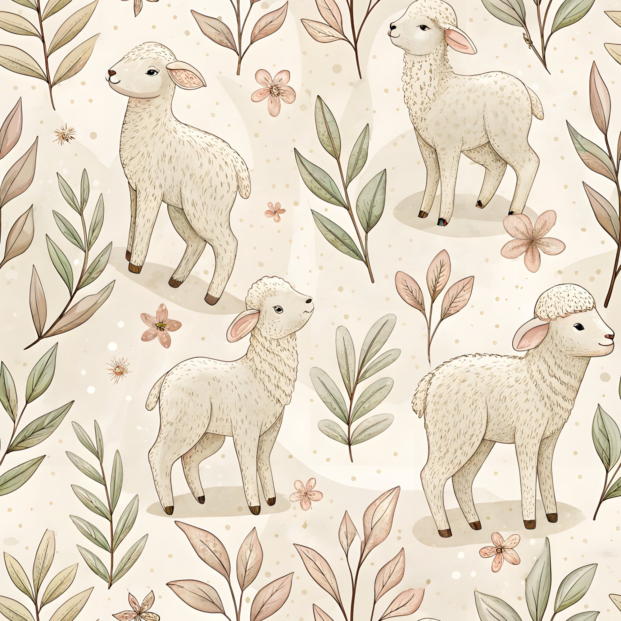 Floral Christian Faith Pattern 8 Quilting Cotton Fabric