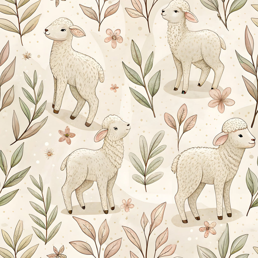 Floral Christian Faith Pattern 8 Minky Fabric