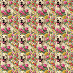Rosy Retriever Pattern 1 Minky Fabric