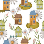 Flower Town Pattern 3 Minky Fabric