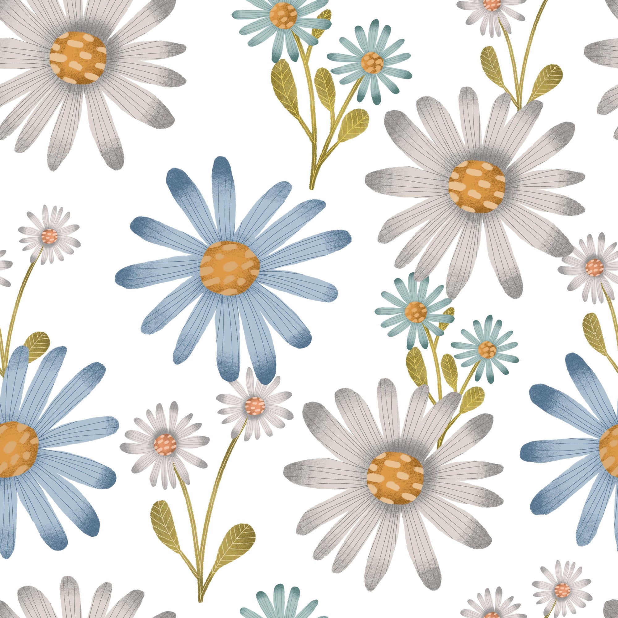 Flower Town Pattern 5 Minky Fabric