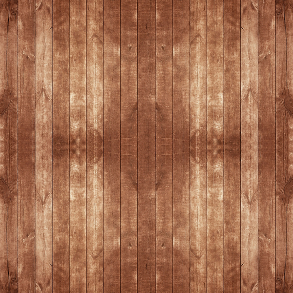 Wooden plank surface with vertical lines and a brown finish, displaying natural grain and texture.