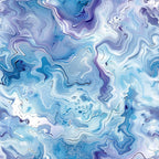 fluid art, marbled pattern, abstract swirls, blue tones, purple hues, white accents, lavender shades, turquoise, flowing design, liquid texture, organic shapes, contemporary art, modern aesthetic,, fabric panel, seamless pattern, wavy lines, artistic marble, cotton fabric, dreamy pattern