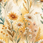 Chamomile Meadow Pattern 1 Minky Fabric