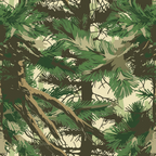 forest green, olive green, beige, tan, brown, camouflage pattern, military camo, jungle foliage, tropical leaves, palm fronds, nature camouflage,, fabric panel, outdoor theme, woodland design, hunting camo, tactical pattern, earthy tones, botanical elements, seamless repeat