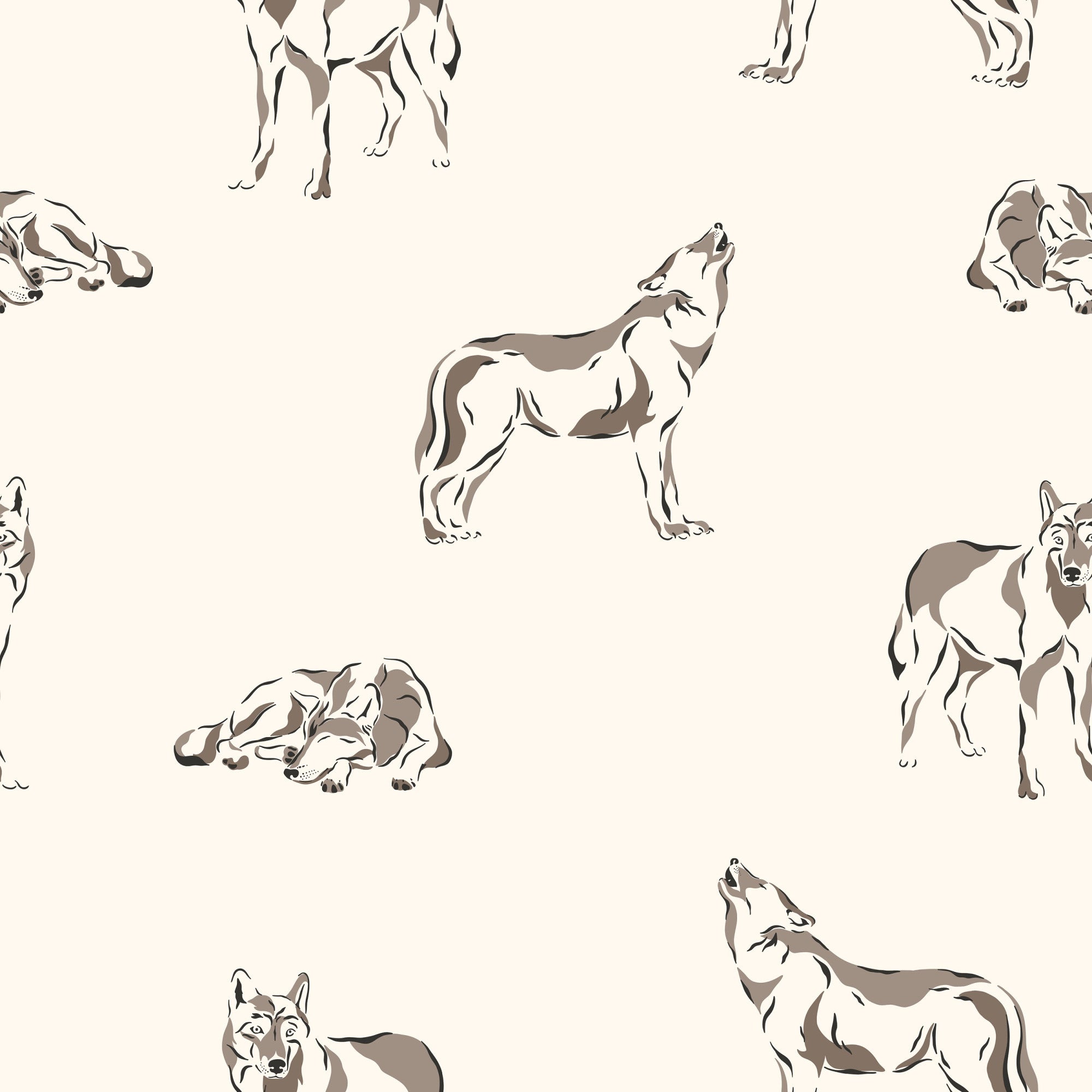 Woodland Wolves Pattern 14 Minky Fabric