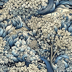 Midnight Bramble Pattern 2 Minky Fabric