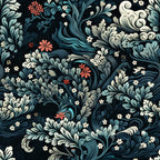 Midnight Bramble Pattern 7 Minky Fabric