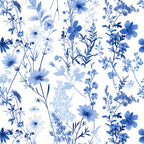 Porcelain Wildflowers Pattern 14 Minky Fabric