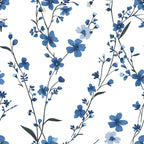 Porcelain Wildflowers Pattern 3 Minky Fabric