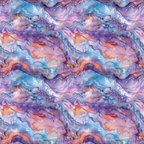 freshwater pearls, iridescent pattern, purple hues, blue tones, pink shades, coral accents, wavy lines, flowing design, abstract swirls, marbled texture,, fabric panel, lustrous finish, organic shapes, fluid motion, dreamy atmosphere, soft pastels, undulating waves, pearlescent effect, seamless repeat