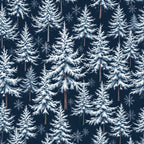 Snowy Pines Pattern 1 Minky Fabric