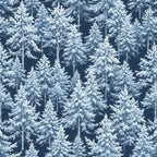 Snowy Pines Pattern 10 Minky Fabric