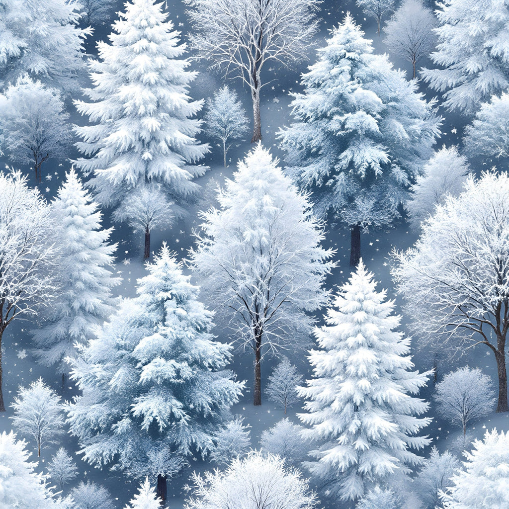 Snowy Pines Pattern 13 Minky Fabric