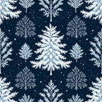 Snowy Pines Pattern 14 Minky Fabric