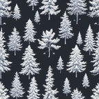 Snowy Pines Pattern 15 Minky Fabric
