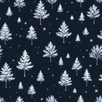 Snowy Pines Pattern 2 Minky Fabric