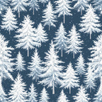 Snowy Pines Pattern 6 Minky Fabric