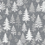 Snowy Pines Pattern 9 Minky Fabric