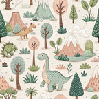 Jurassic Woodland Pattern 10 Minky Fabric