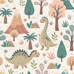 Jurassic Woodland Pattern 5 Minky Fabric