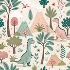 Jurassic Woodland Pattern 6 Minky Fabric