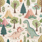 Jurassic Woodland Pattern 8 Minky Fabric