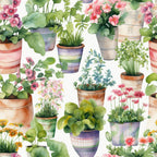 Potting Shed Pattern 4 Minky Fabric