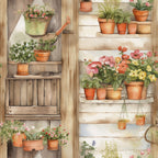 Potting Shed Pattern 5 Minky Fabric