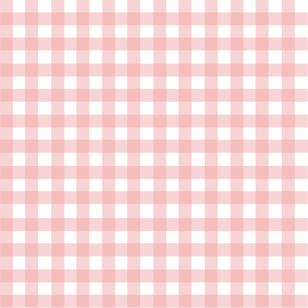 peach, pink, white, gingham, checkered, grid pattern, squares, geometric, soft colors, pastel,, fabric panel, checkerboard, woven look, craft fabric, sewing material, light pink, peachy pink, repeating pattern, textile