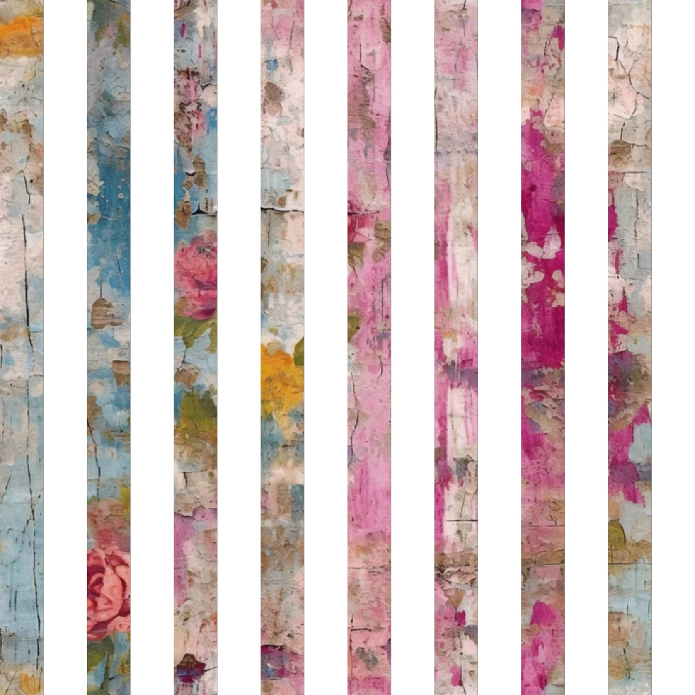 Girly Grunge Plaster Pattern 25 Quilting Cotton Fabric