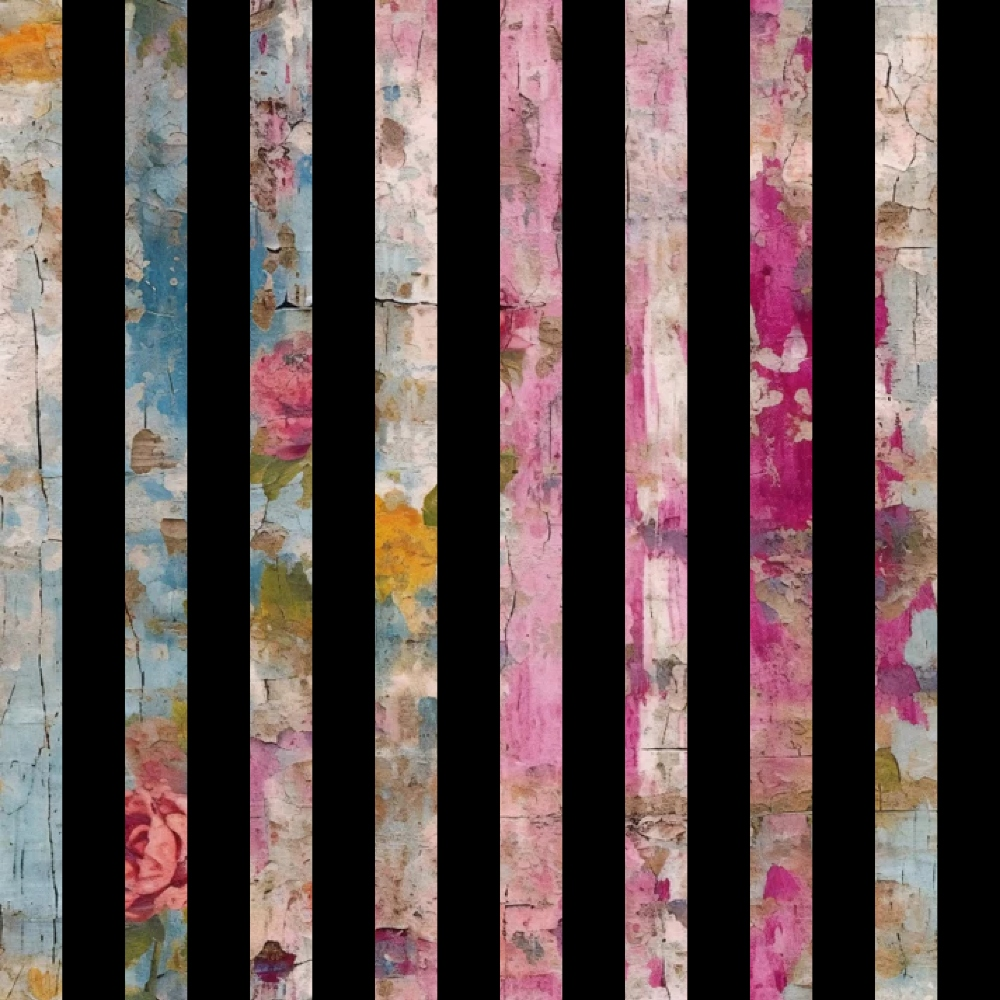 Girly Grunge Plaster Pattern 26 Quilting Cotton Fabric
