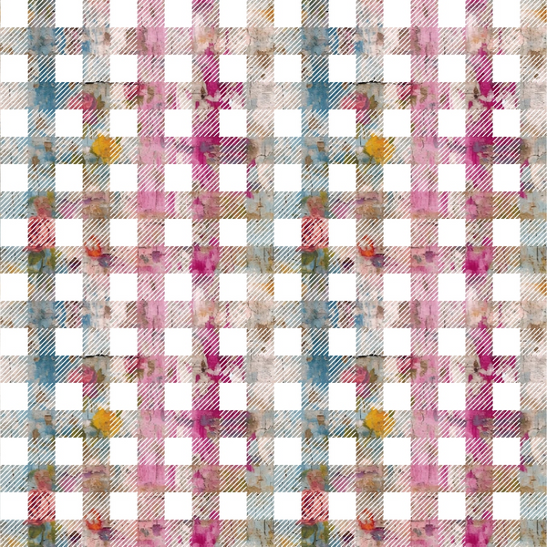 pink, magenta, teal, blue, orange, beige, white, grunge texture, plaster effect, checkered pattern, gingham, distressed, weathered, abstract, vintage, shabby chic,, fabric panel, girly, soft pastels, woven texture, geometric squares