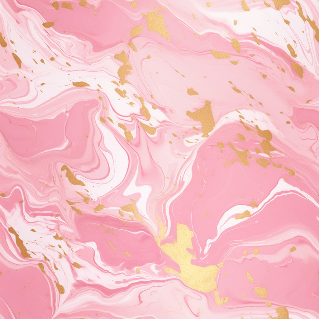 Gold and Pink Marble Pattern 1 Minky Fabric