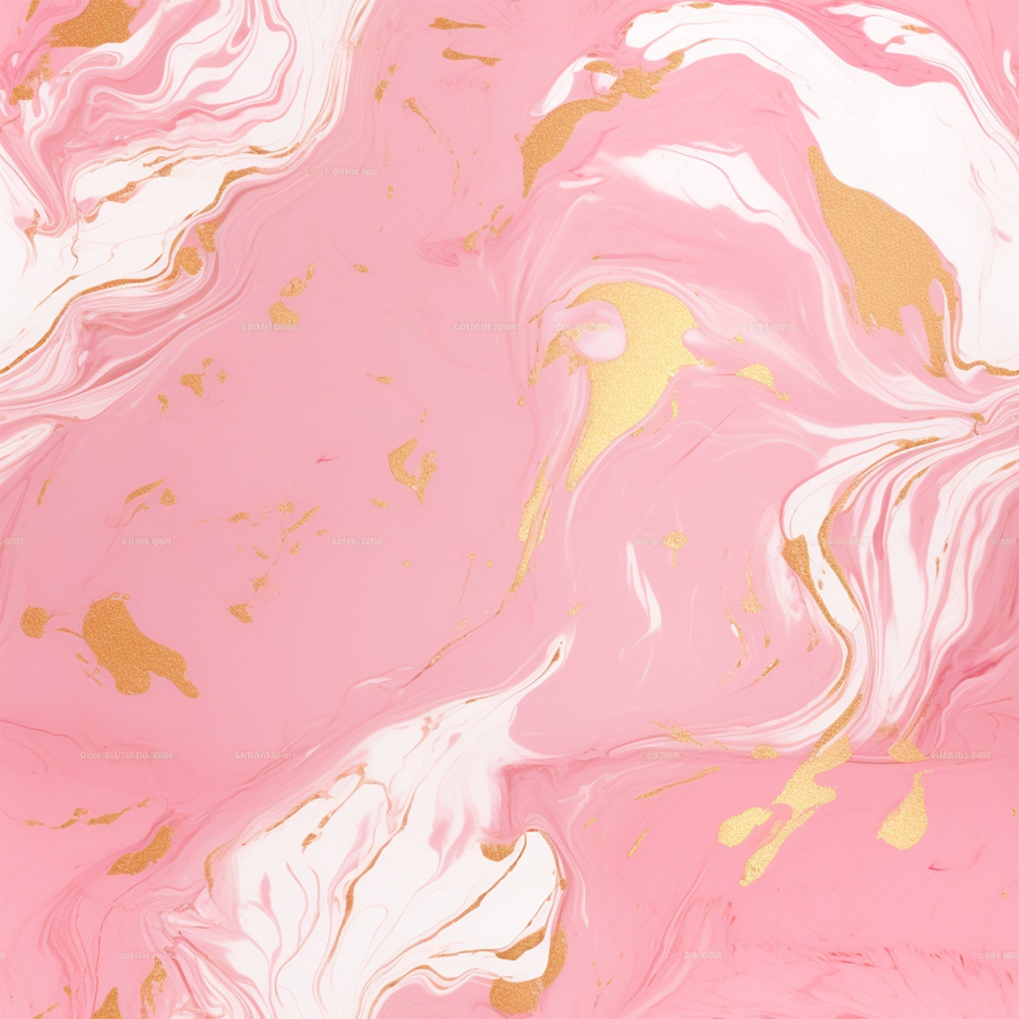 Gold and Pink Marble Pattern 4 Minky Fabric