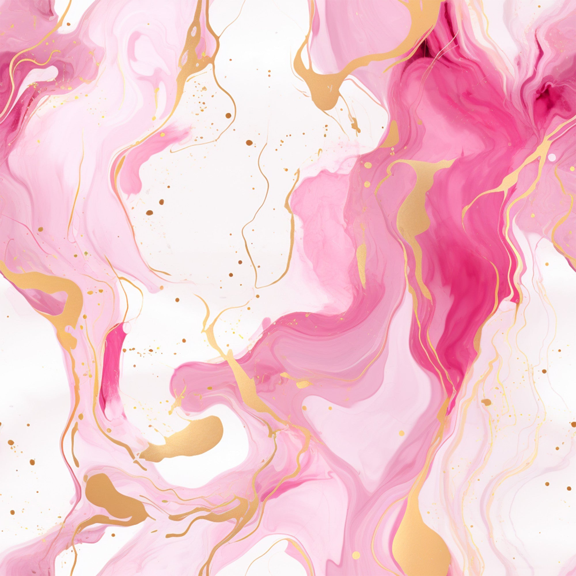 Gold and Pink Marble Pattern 8 Minky Fabric