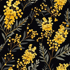 Goldenrod Flowers Pattern 10 Minky Fabric