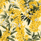 Goldenrod Flowers Pattern 1 Minky Fabric