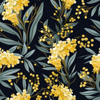Goldenrod Flowers Pattern 5 Minky Fabric